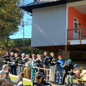 Choir Singing at Retreat Center